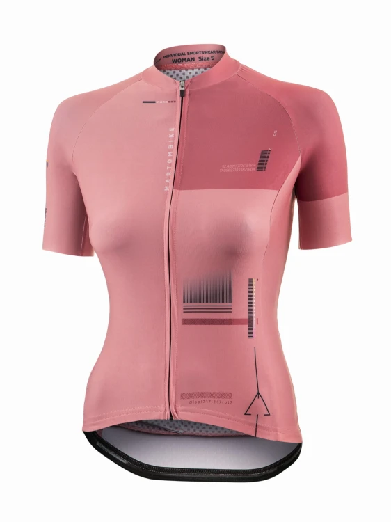Koszulka kolarska damska 215 Adventure Powder Pink (2).jpg